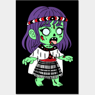 Māori Zombie Posters and Art